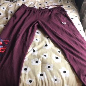 Pink sweatpants